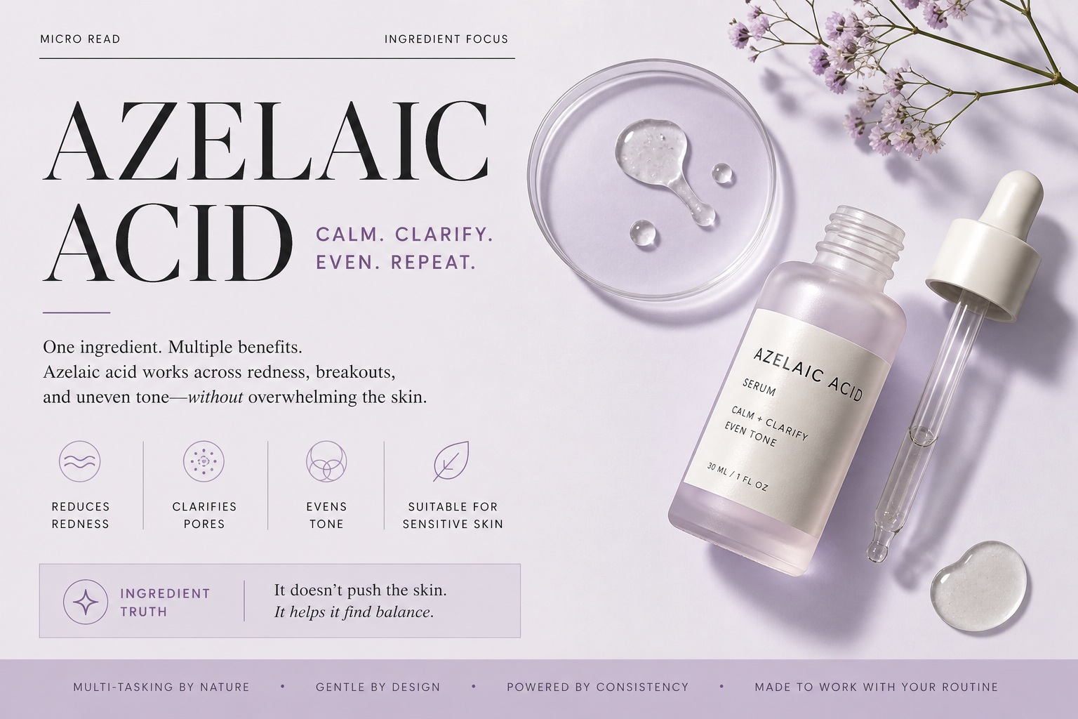 What Azelaic Acid Actually Does (Quickly)