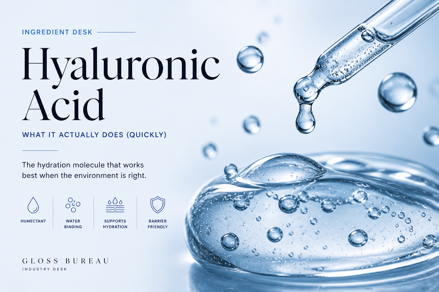 What Hyaluronic Acid Actually does (Quickly)