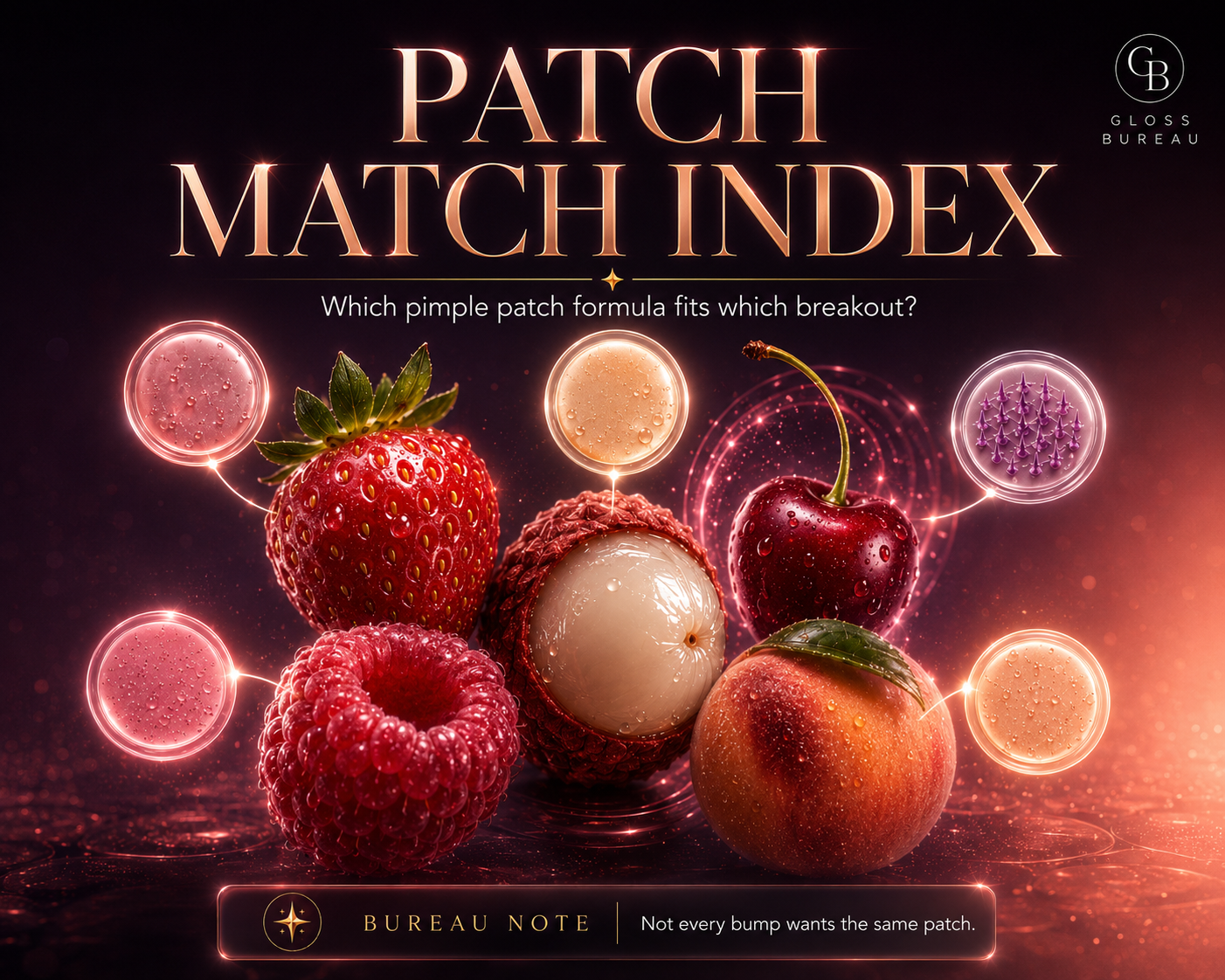 Gloss Bureau editorial artwork for The Patch Match Index.